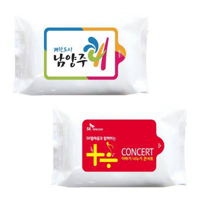 화이트 30매 물티슈