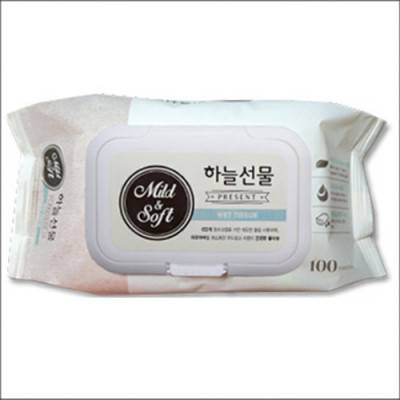 물티슈(하늘선물(100매-캡형)