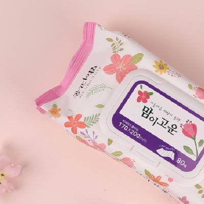 빅사이즈 80매 맘이고운 물티슈(엠보싱)