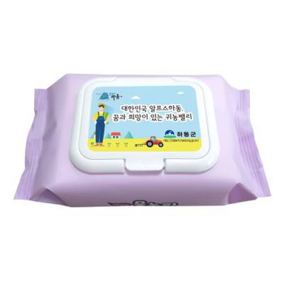 50매 라벤더 무광 물티슈 (캡형)