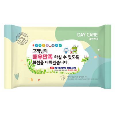 데이케어 파스텔 생분해물티슈 20매(40gsm) 녹색인증 FSC인증원단