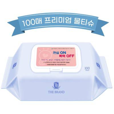 (DH)더브랜드 프리미엄 100매 물티슈