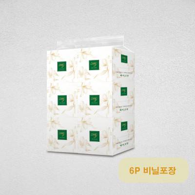 헤이그린 정사각 각티슈 250매 6p