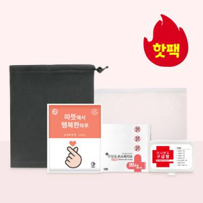 누리 핫위생키트16호 (핫팩, 넥워머, 구급함)
