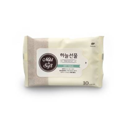 하늘선물 휴대용 물티슈 10매