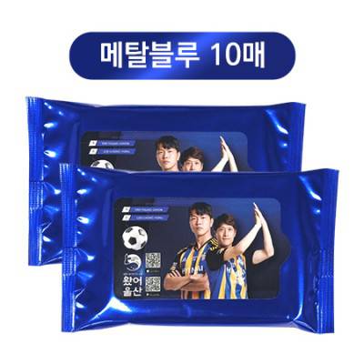 메탈블루 물티슈 10매
