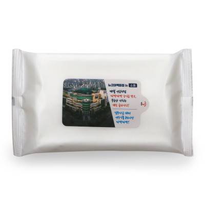 라벨형 30매 대용량(무광) 물향기 물티슈