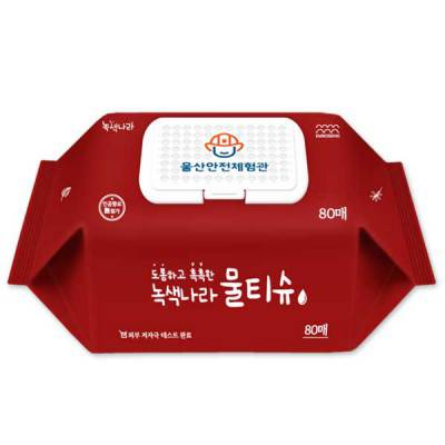 (DH)녹색나라 도톰촉촉 80매 물티슈