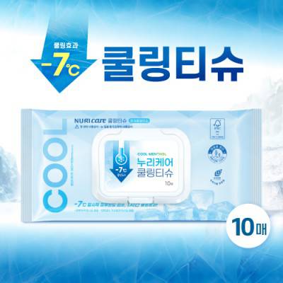 누리케어 쿨링티슈 10매 (캡형)