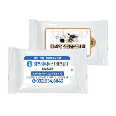 스마일 화이트 물티슈 15매