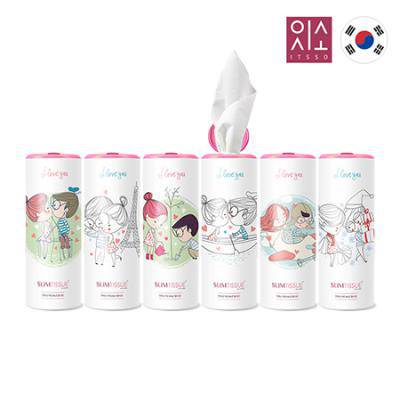 잇소 슬림티슈 60매 커플티슈+뚜껑스티커부착