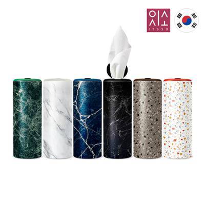 잇소 슬림티슈 60매 인테리어 대리석+뚜껑스티커부착