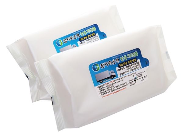 펄화이트 80매 라벨형 물티슈