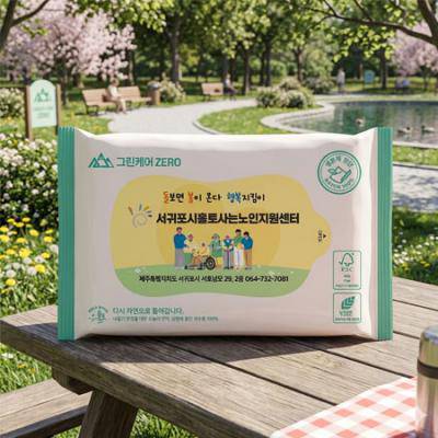 그린케어 물티슈10매 40g 플래인